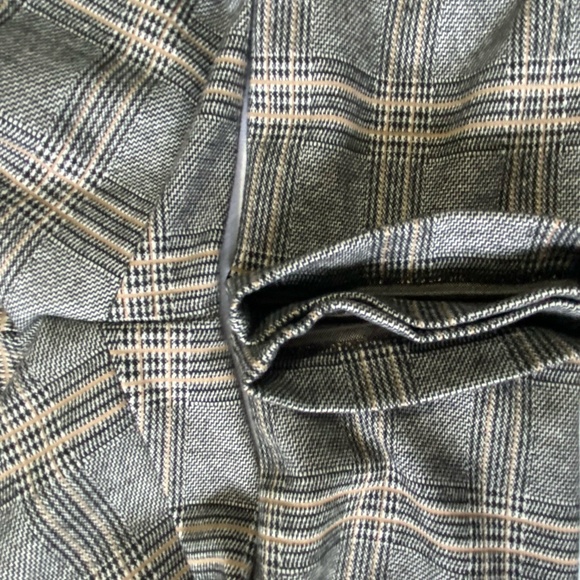 Core Life Neutral Soft Rayon Blend Plaid Office Career Stretch Pants. 30"x27" - Picture 12 of 16